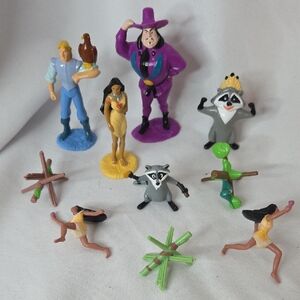 Pocahontas Toy Collection Vintage 1990s Figurines Jacks